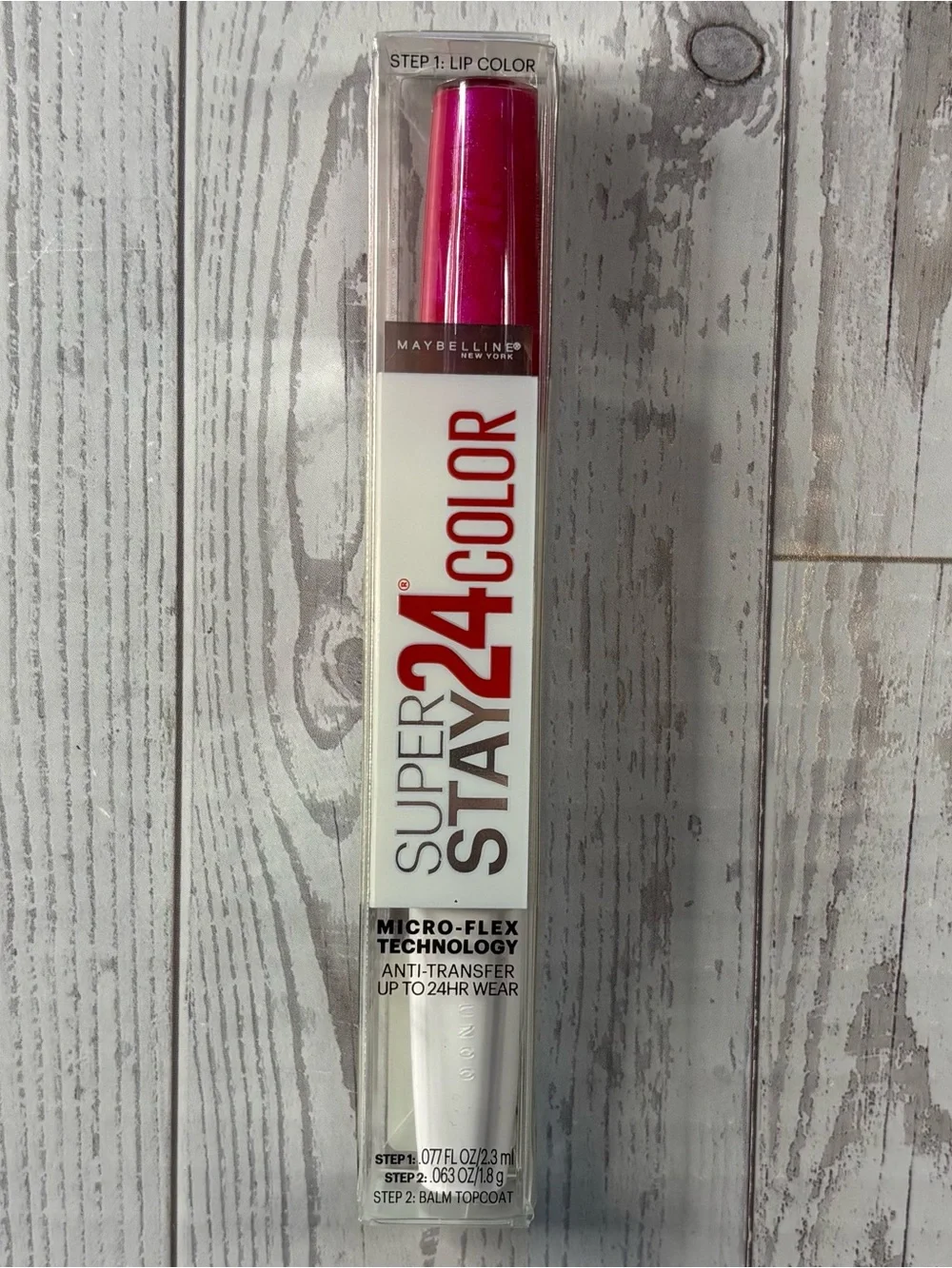 Maybelline SuperStay 24 Color Lipstick 220 24/7 Fuchsia New Sealed